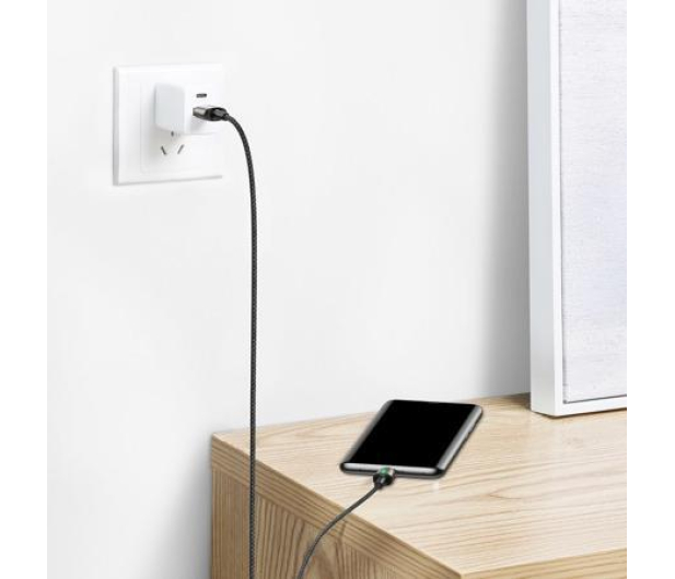 Baseus Magnetyczny USB - USB-C Baseus Zinc 3A 1m czarny CATXC-A01 - 1379530 - zdjęcie 5